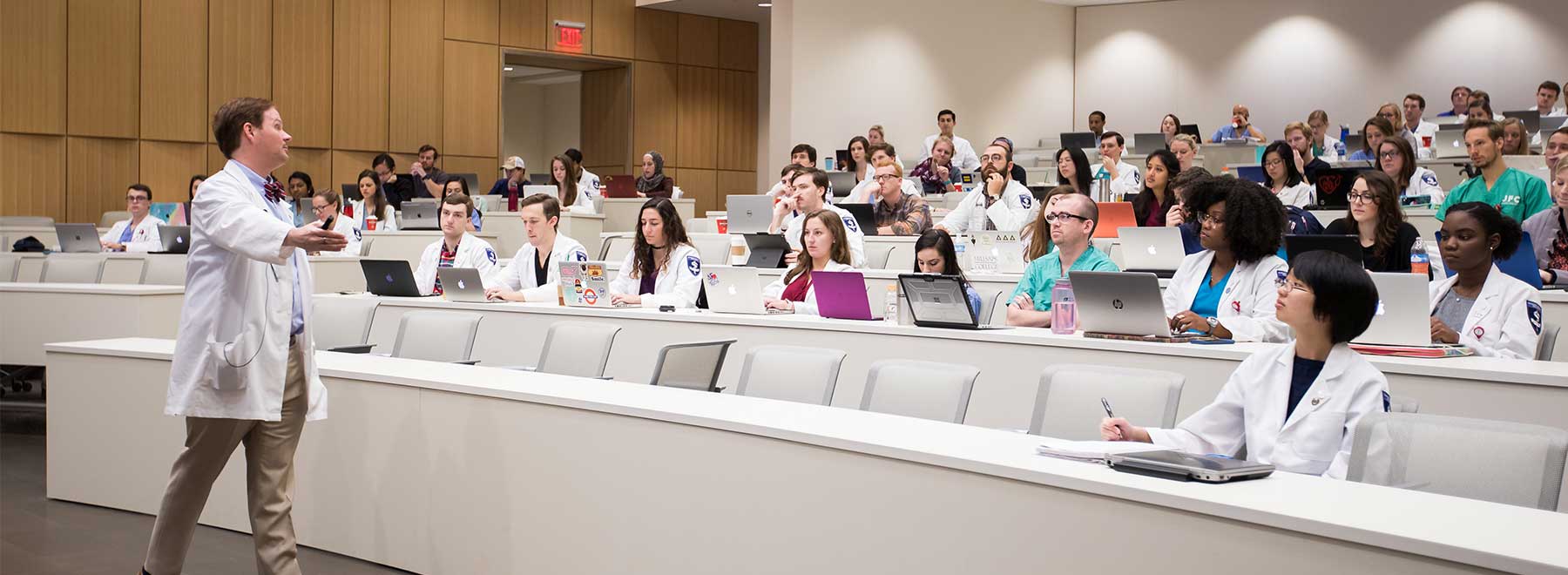 Medical school lecture in progress. Medical school lecture in progress.
